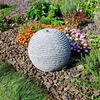 CLGarden Granit Springbrunnen Kugel 30cm geriffelt mit Produktbild-Vorschau 6