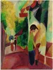 ARTland Leinwandbild Schaufenster mit gelben Bäumen. 1914 Produktbild-Vorschau 1