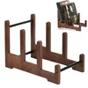 Vintage Schallplattenständer aus Holz – LP Regal für Tisch Produktbild-Vorschau 1