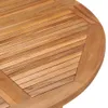 vidaXL Zahradní jídelní stůl skládací Ø110x75 cm Teakový Náhled obrázku produktu 4