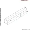 HängendesTV Lowboard Damla mit 3 Türen in Weiß, 2468 Produktbild-Vorschau 6