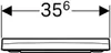 A technical drawing showing the dimensions of a product. Anteprima dell’immagine prodotto