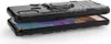 A black protective case for a smartphone is shown, with the phone partially visible underneath. Produktbild-Vorschau