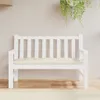 vidaXL Coussin pour banc de jardin Crème 120x50x7 cm Tissu Voir les images du produit 3