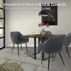 ML-Design sada 6 jídelních židlí s područkami a opěradly, Náhled obrázku produktu 5