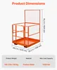 Plateforme de manutention VEVOR, dimensions 1225 x 1148 mm, Voir les images du produit 2