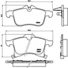 Brembo Bremsbelagsatz, Scheibenbremse Vorderachse P 59 045 Produktbild-Vorschau 1