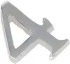 KOTARBAU® Chiffre "4" Chrome Autocollant 5 cm en laiton Voir les images du produit 3