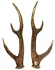 Trophäe Tischdeko Hirschgeweih gold 37x13x12cm 2erSet Produktbild-Vorschau 1