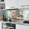 Küchenrückwand Spritzschutz Glas mit Motiv Kochen Mit Produktbild-Vorschau 2