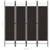 vidaXL 4-częściowy rozdzielacz do pokoju brązowy 160 x 180 Podgląd zdjęcia produktu 5