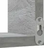 A close-up view of a shelf bracket attached to a wooden shelf. Náhled obrázku produktu