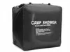 A black camp shower bag with instructions printed on it, set against a white background. Anteprima dell’immagine prodotto