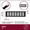2x hliníková vetracia mriežka čierna 50 x 8 x 1,2 cm na Náhľad obrázku produktu 3
