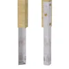 Two metal post anchors with wooden tops, shown against a white background. Náhľad obrázku produktu