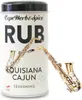 A can of Cape Herb & Spice Rub Louisiana Cajun Seasoning is shown with two small saxophones in front of it. Anteprima dell’immagine prodotto