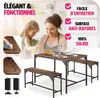 Ensemble de salle à manger BOLTON 1 Table + 2 Bancs Style Voir les images du produit 4