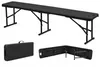 2x Gartenbank Klappbank 250kg HDPE Rattan-Optik Bierbank Produktbild-Vorschau 3