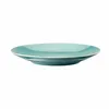 A teal-colored plate with a ribbed pattern is shown against a white background. Produktbild-Vorschau