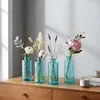 Glasvasen Set Türkis 4er Set 14cm Kleine Blumenvasen Produktbild-Vorschau 3