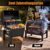 COSTWAY Holzkohlegrill tragbar, BBQ Grill Mini mit Deckel, Produktbild-Vorschau 2