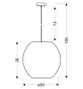 Lampa wisząca kryształowa Candellux RICA 31-02556 chrom Podgląd zdjęcia produktu 2