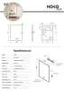 HOKO specchio da bagno antiappannamento LED 60x80cm con Anteprima dell’immagine prodotto 9