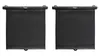 Two identical black roll-up sunshades for a car window, mounted on a white background. Náhled obrázku produktu