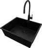 PRIMAGRAN Granitspüle Alles Schwarz 56x47cm, Spülbecken 1 Produktbild-Vorschau 1