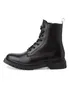 A black leather lace-up boot shown from the side against a white background. Produktbild-Vorschau