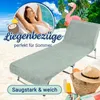 Liegenbezug Frottee für Gartenliege, 100% Baumwolle, 75x215 Produktbild-Vorschau 2