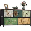 INONEFT Retro-dressoir met 5 laden, dressoir met stalen Productafbeelding-voorbeeld 7
