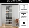 Glasschiebetür Komplettset Klarglas 935x2058 inkl. Softstop Produktbild-Vorschau 8