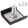 vidaXL Gittermattenverbinder 25 Sets Anthrazit Produktbild-Vorschau 3