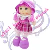 Weiche Stoffpuppe mit Sound – Violette Kuschelpuppe für Produktbild-Vorschau 5