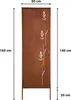 Sichtschutz Metal 4x - 160 x 50 cm - Edelrost - Rostoptik Produktbild-Vorschau 3