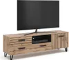 A modern TV stand with a television on top, presented against a white background. Podgląd zdjęcia produktu