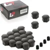 20x Radschrauben Kappen 17 mm schwarz für ALFA FIAT LANCIA Produktbild-Vorschau 1