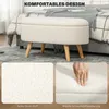 HOMCOM Banc avec espace de rangement, banc rembourré avec Voir les images du produit 5