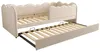 Dagbed 90x190 cm met uitschuifbed, bekleed kinderbed in de Productafbeelding-voorbeeld 14