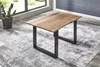 Esstisch Baumkante massiv Akazie naturfarben 120 x 80 cm Produktbild-Vorschau 3
