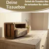 LS-LebenStil Tissue-Box Holz 31cm Braun Ziegelform Produktbild-Vorschau 4