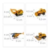 Relaxdays Baustellenfahrzeuge Kinder, 6er Set, Produktbild-Vorschau 4
