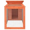 vidaXL Králíkárna hnědá 100,5x54x55 cm z masivního Náhled obrázku produktu 1