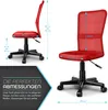 A red office chair with dimensions indicated by text and lines. Anteprima dell’immagine prodotto