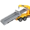 A toy tow truck with a crane and flatbed is shown against a white background. Anteprima dell’immagine prodotto