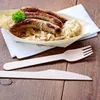 Sztućce jednorazowe GRÄWE - widelce drewniane 100 sztuk, Podgląd zdjęcia produktu 2