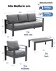 MeXo von GLP HOME Lounge Gartenmöbel 4-Teilige Aluminium Produktbild-Vorschau 5