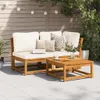 Tavolo da giardino 63x63x30 cm in legno massiccio di acacia Anteprima dell’immagine prodotto 3