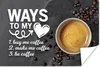 MuchoWow® Poster Wege zu meinem Herzen - Zitate - Kaffee - Produktbild-Vorschau 1